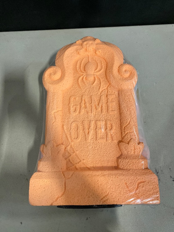 Photo 1 of 4pk 17.6" Foam Tombstones Neutrals Halloween Decorative Prop - Hyde & EEK! Boutique™
