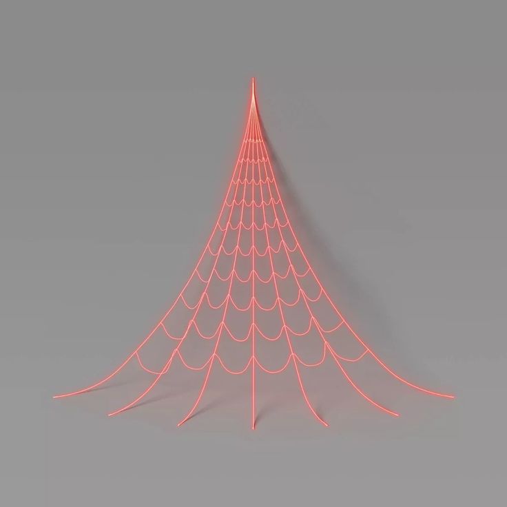 Photo 1 of Indoor/Outdoor Black Light Responsive Pink Spider Web Wedge Shaped Halloween Decorative Prop - Hyde & EEK!