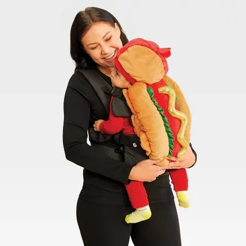 Photo 1 of Baby Hot Dog Infant Carrier and Hat Halloween Costume - Hyde and EEK! 