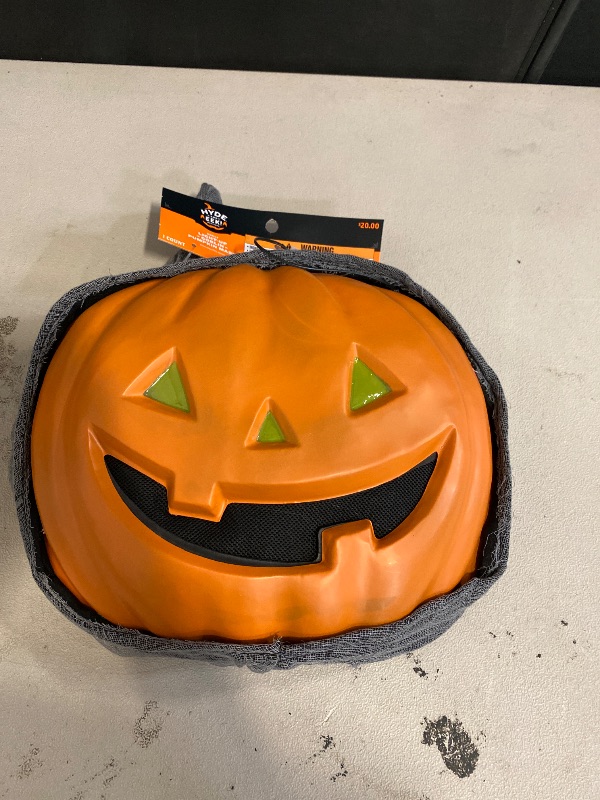 Photo 1 of Adult one size fits most light up goblin pumpkin mask . 