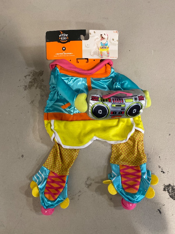 Photo 1 of Medium Halloween Retro Skater Dog and Cat Frontal Costume with Boombox Toy - Hyde and EEK!
