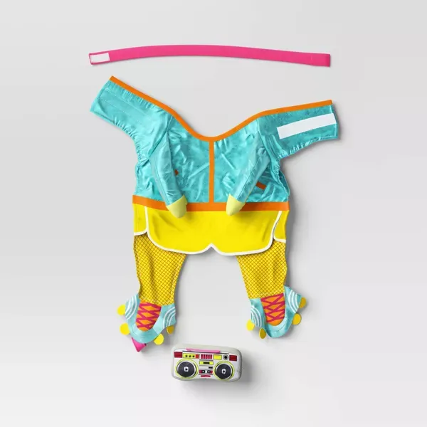 Photo 1 of Medium Halloween Retro Skater Dog and Cat Frontal Costume with Boombox Toy - Hyde and EEK!
