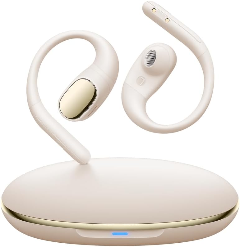 Photo 1 of PocBuds Open Ear Earbuds Bluetooth 5.4 Wireless Headphones with HD Mic, 60h Playtime /0.2 Oz Ultralight Comfort Open Ear Headphones with Earhooks Sport Earbuds Wireless Bluetooth with Ipx7 Waterproof