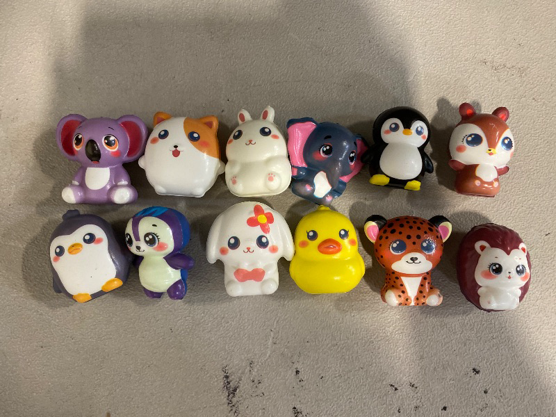 Photo 1 of 12PCS Animal Stress Toys for Kids, Soft Stress Relief Fidget Toys with Cute Designs, Party Favors Goodie Bag Stuffers Classroom Prizes Birthday Gifts for Kids
