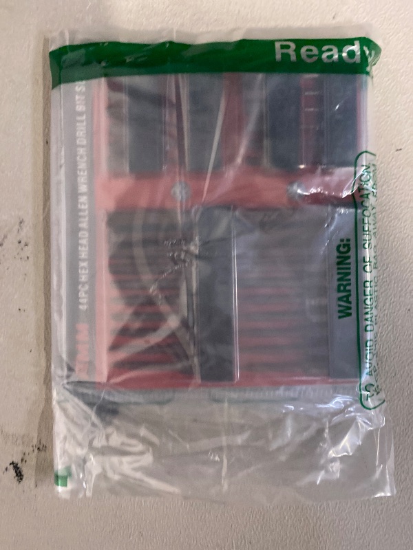 Photo 1 of 44-Piece Hex Head Allen Wrench Drill Bit Set, Metric and SAE, S2 Alloy Steel