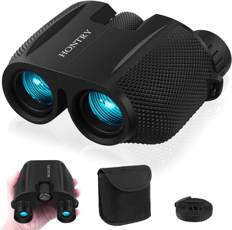 Photo 1 of Hontry Binoculars for Adults and Kids, 10x25 Compact Binoculars for Bird Watching, Theater and Concerts, Hunting and Sport Games