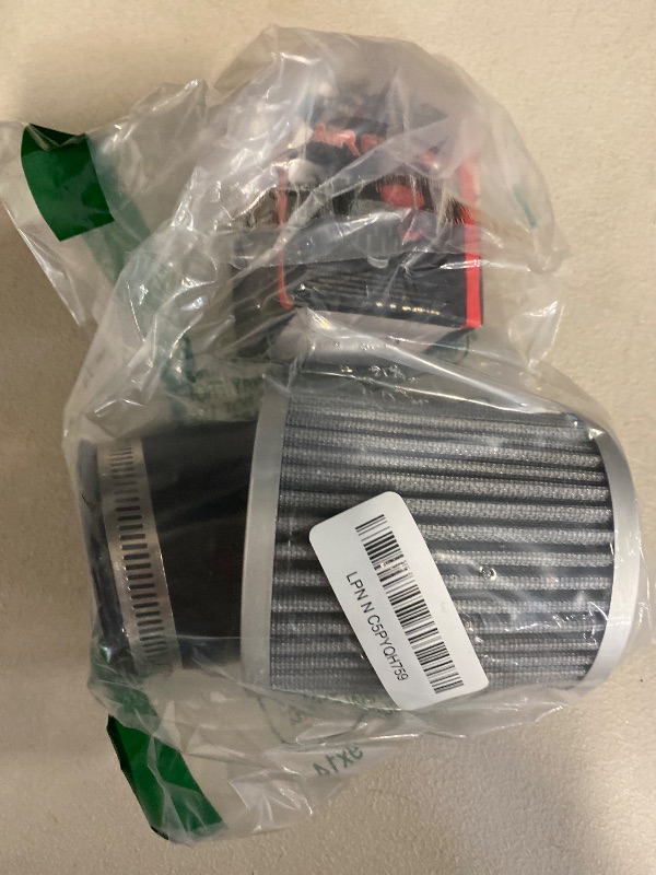Photo 1 of 62mm Silver Air Filter 12mm Air Filter kit fit for Predator 212cc 79cc for Coleman CT200U CT100U KT196 196cc 6.5 Hp Engine Mini Bike Go Kart for GX160 GX200 GX390 420cc Engine Parts