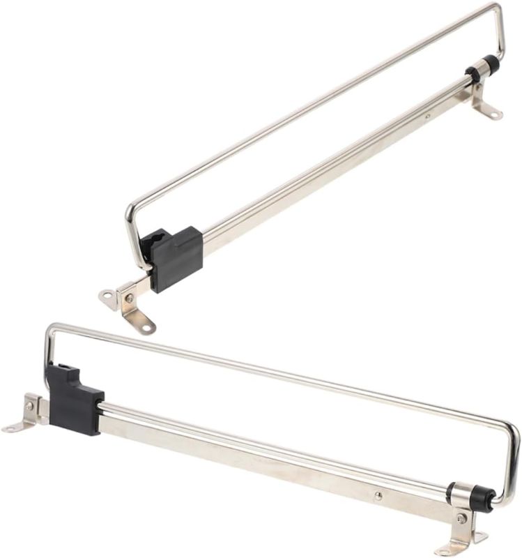 Photo 1 of 2pcs Retractable Closet Pull Out Rod Valet Rod for Clothes Storage Drying Telescopic Hanger Rail for Wardrobe Organization