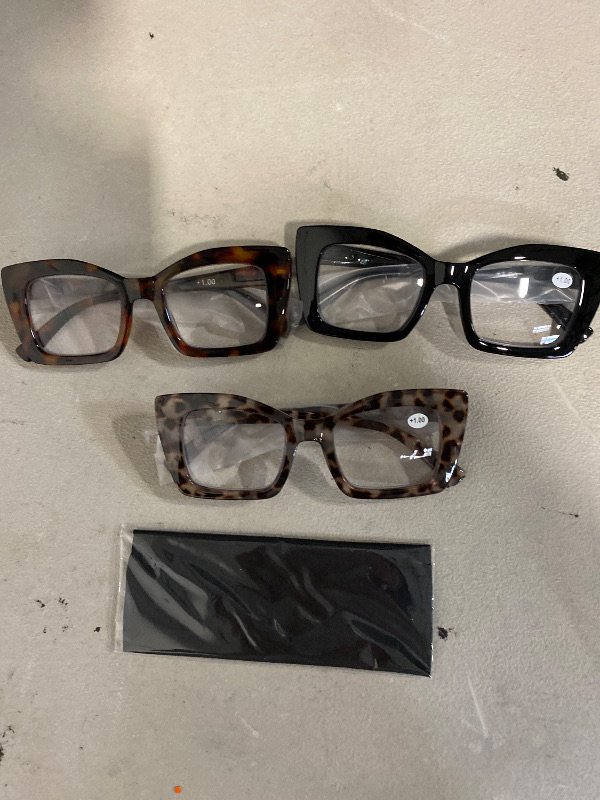 Photo 1 of REAVEE Oversized Square Reading Glasses Oprah Style for Women, Blue Light Blocking Large Frame Computer Readers Spring Hinge