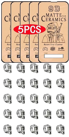 Photo 1 of Hose Clamp, 25 Pack Stainless Steel Worm Gear fuel line hose clamps, 6-12mm (1/4-1/2 inch) + MATTE [5 Pack] Ceramic Screen Protectors for Samsung Galaxy S24 Ultra - Durable Flexible Shockproof Protective Film