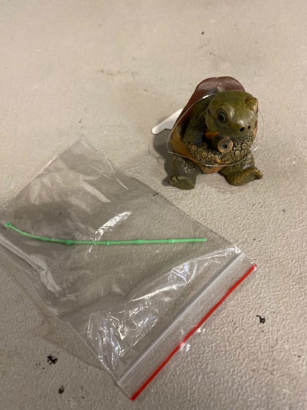 Photo 1 of Charming Resin Turtle Fishing Statue, for Outdoor Garden, Patio, and Pond Decor, Ideal Gift Turtle Decor