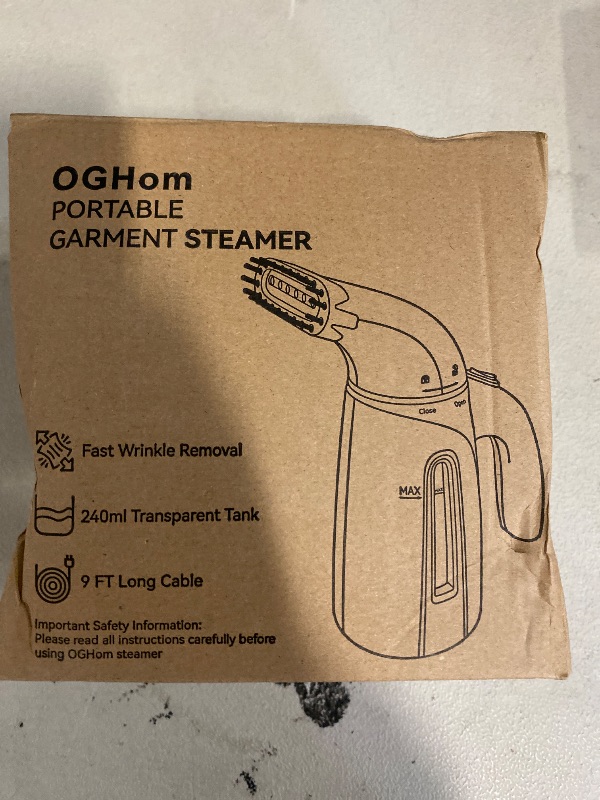 Photo 1 of OGHom Steamer for Clothes, Handheld Clothing Steamer for Garment, 240ml Big Capacity 700W Portable Travel Steam Iron (Only for 120V)
