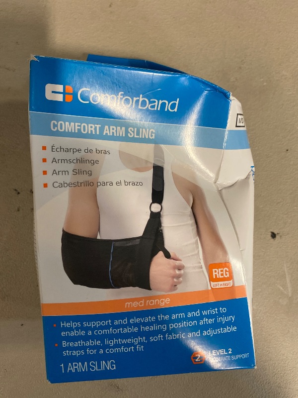 Photo 1 of Arm Sling – Lightweight & Breathable Medical Sling with Adjustable Shoulder Strap for Torn Rotator Cuff, Broken or Fractured Forearm Bones, One size fits most