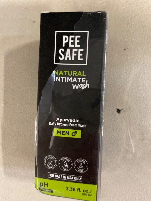 Photo 1 of Mens Intimate Wash by PEESAFE | Natural | Jabon Intimo Hombre | with Tea Tree Essential Oil | Ayurvedic | pH Balanced Foam based | Ball Wash for Men