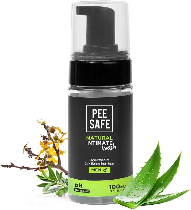 Photo 1 of Mens Intimate Wash by PEESAFE | Natural | Jabon Intimo Hombre | with Tea Tree Essential Oil | Ayurvedic | pH Balanced Foam based | Ball Wash for Men