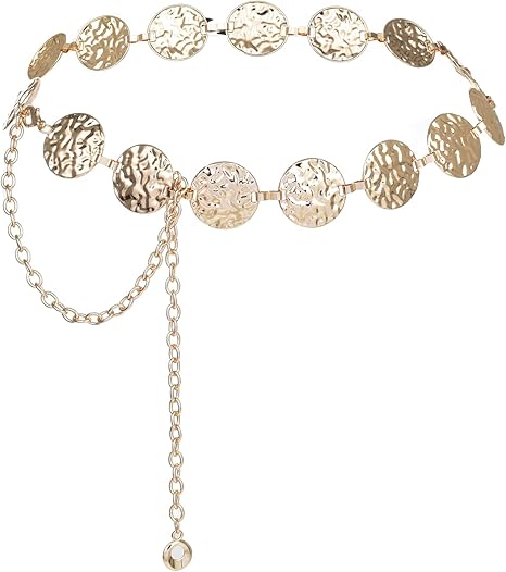 Photo 1 of Luvatar Fashion Metal Waist Chain Belt Blouse Dress Sweater Chain Belt