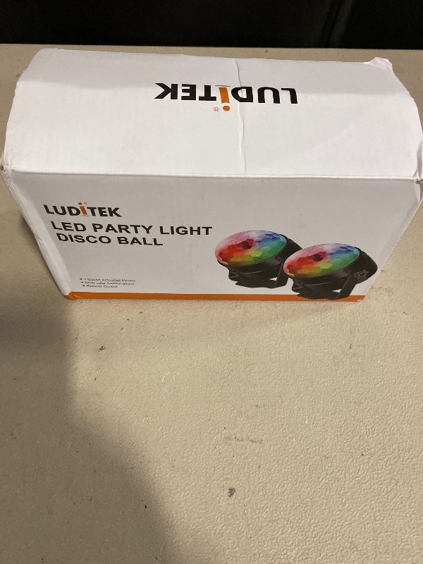 Photo 1 of 2-Pack Sound Activated Party Lights with Remote Control, Disco Ball Light, DJ Strobe Lamp for Home Room Dance Party Supplies White Elephant Gifts Birthday Christmas Halloween Party Decorations
