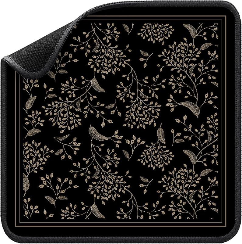 Photo 1 of Mahjong Mat for Table - Durable Mahjong Table Cover with Unique Design, Premium Mahjong Accessories, Perfect Mahjong Gifts for Women, Game Mat for Mahjong and Board Game Enthusiasts (Noir Floral)