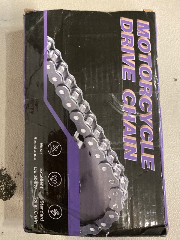 Photo 1 of Belleone #35 Roller Chain, 3 Feet 35 Chain with 5 Master Links, Chain Breaker- Carbon Steel Chain for Mini Bike, Go Kart, Motorcycle, Scooter, Bicycle, Home and Industrial Machinery - 96 Links