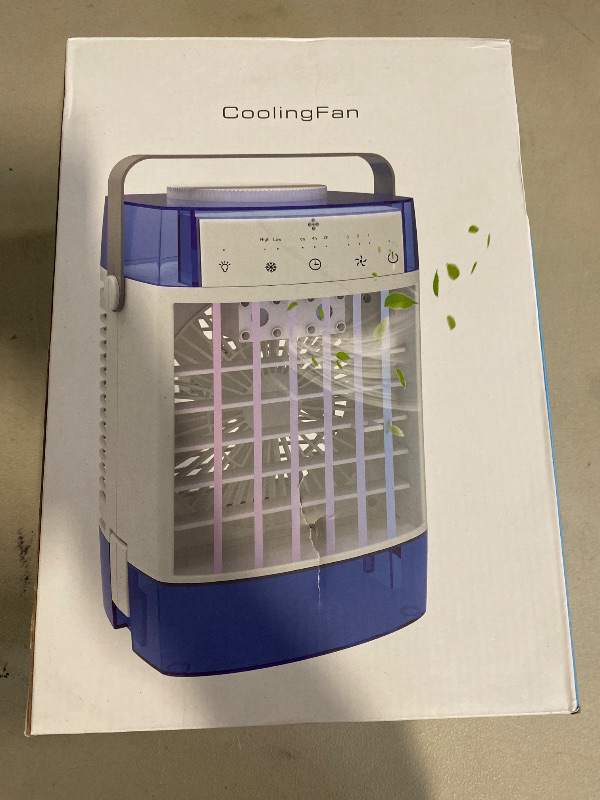 Photo 1 of Portable Air Conditioners, 3-in-1 Portable AC Unit, Personal Mini Air Conditioner With 1000ml Water Tank, 2/4/6H Timer, USB Charging Small Cooling Fan (Include 5V 2A Adapter) For Indoor Office Bedroom