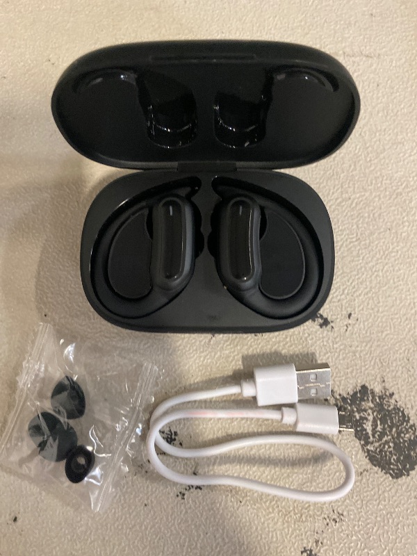 Photo 1 of Wireless Earbuds, Bluetooth 5.4 Headphones, True Wireless Stereo Earphones with IPX7 Waterproof, Noise Cancelling Mic, Fast Charging and Comfort Fit Ear Buds for Sports/Workouts - Black