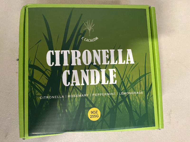 Photo 1 of Citronella Candles Outdoor, 4 Pack Jar Candle for Patio Camping Backyard Picnic Outsides, Scented Candles Sets Gifts for Men, Women, 9 Ounce Each Over 50 Hours of Burn Time