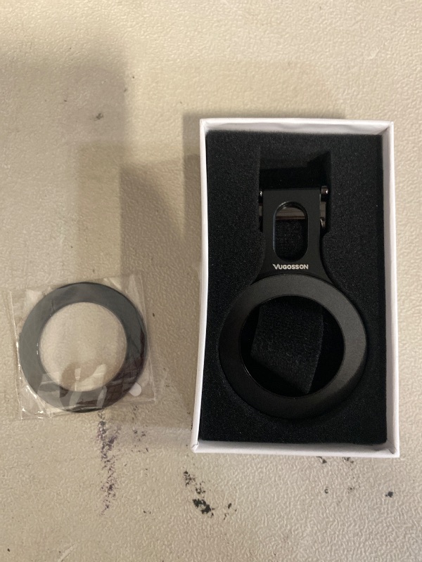 Photo 1 of Magnetic Phone Holder for Stroller Bar, Compatible with MagSafe (Strong Magnet) - 180° Adjustable for Gym, Home Fitness Bikes, Shopping Cart, with Adjustable Strap, All Phone (Magnetic Ring Included)