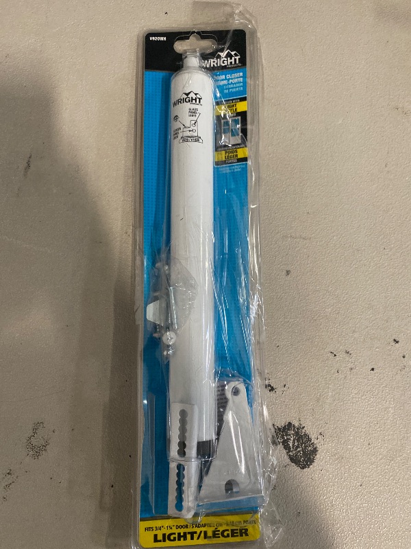 Photo 1 of Wright Products - Standard Duty Pneumatic Screen and Storm Door Closer, White