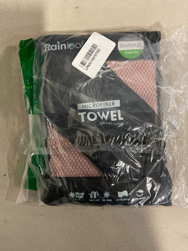 Photo 1 of Rainleaf Microfiber Towel Perfect Travel & Gym & Camping Towel. Quick Dry - Super Absorbent - Ultra Compact - Lightweight. Suitable for Trip, Beach, Shower, Backpacking, Pool