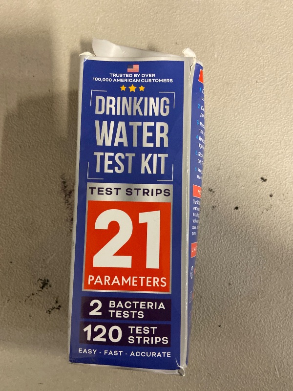 Photo 1 of All-New 20 in 1 Drinking Water Testing Kit 120 Strips, Home Tap and Well Water Test Kit for Hardness, Lead, Iron, Copper, Chlorine, Fluoride