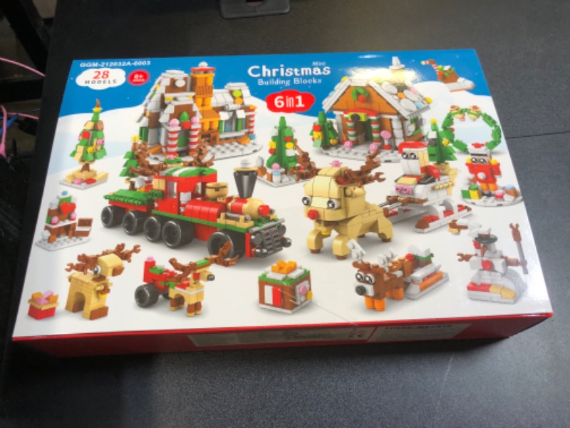 Photo 1 of 2023 Advent Calendar Kids Christmas Building Blocks 24 Days Countdown Calendar Toys for Kids 1210 PCS 6 in 1 Christmas Building Toys, Kids Christmas Gifts for Boys & Girls A-1210 PCS