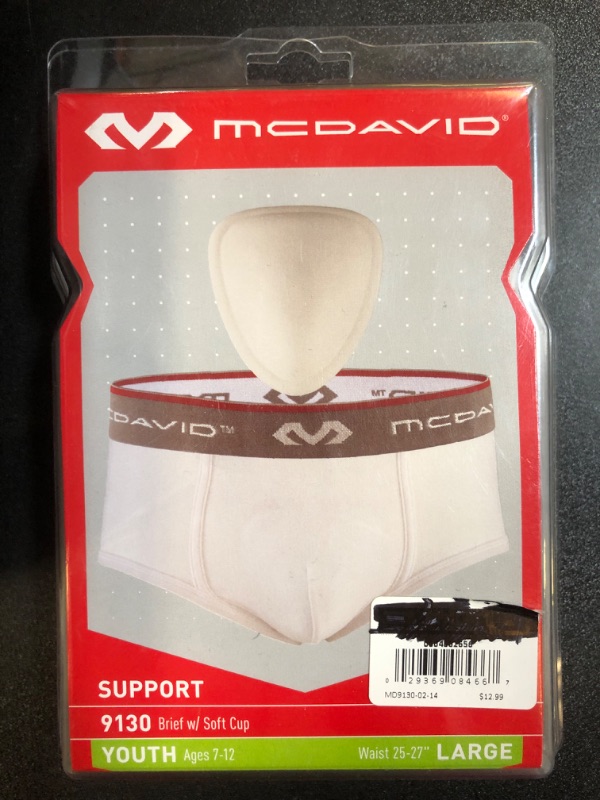 Photo 2 of McDavid Classic Youth Brief with Soft Foam Cup Size Large 