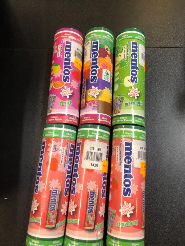 Photo 1 of 6 Pack Mentos Jigsaw Puzzles