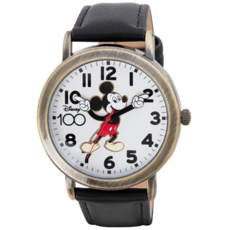 Photo 1 of Disney Adult 100th Anniversary Antique Mickey Mouse Moving Hands Watch
