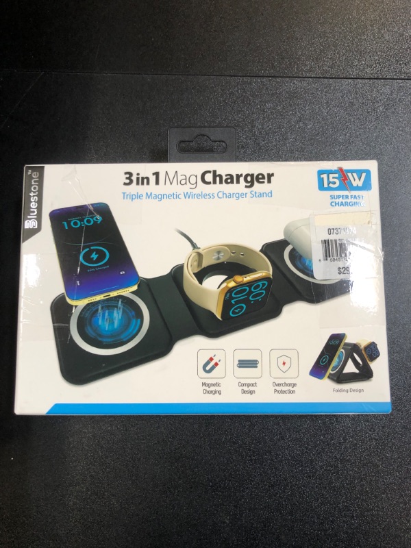 Photo 1 of 15W Super Fast 3 In 1 Foldable Mag-Safe Charger
