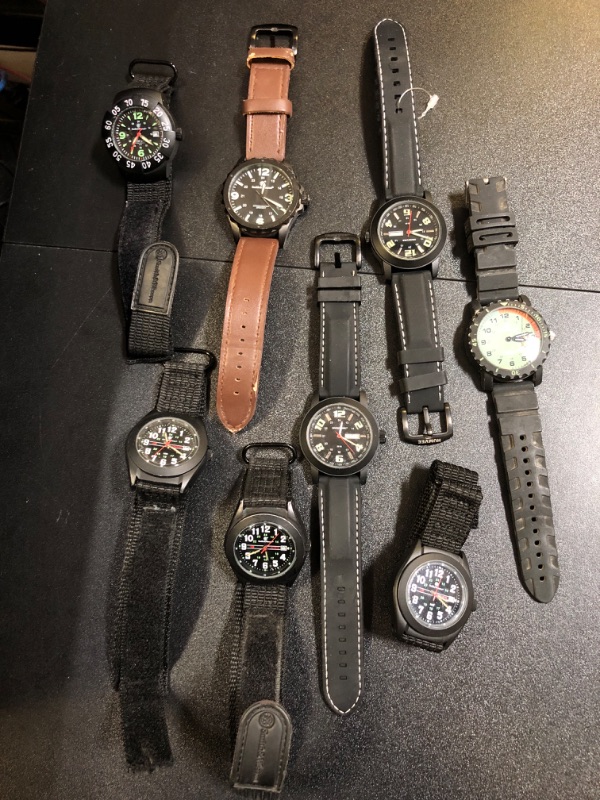 Photo 1 of 8 PAIRS MISCELLANEOUS WATCH BUNDLE -- SOLD AS IS 
