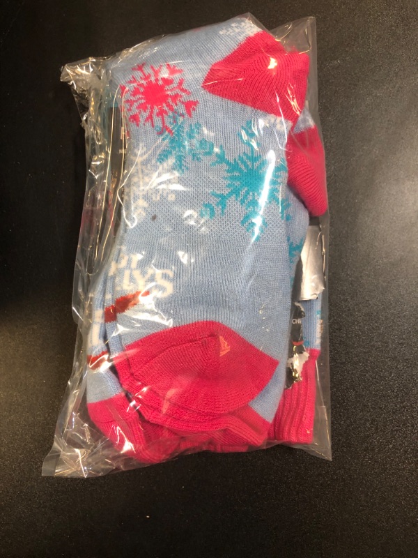 Photo 3 of Hot Chillys Kids' Snowflake Mid Volume Ski Socks Large 