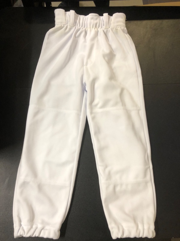 Photo 2 of CHAMPRO Performance Youth Pull-Up Baseball Pants with Belt Loops White X-Small