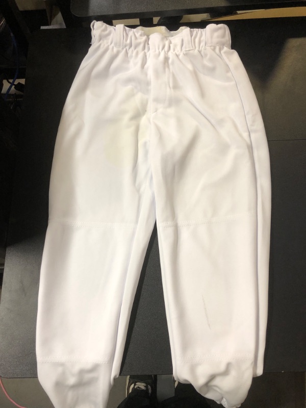 Photo 2 of CHAMPRO Performance Youth Pull-Up Baseball Pants with Belt Loops White Large