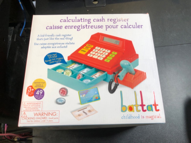 Photo 3 of Battat Calculating Cash Register, Multicolor
