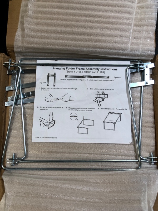 Photo 2 of Officemate Hanging File Frame, 24-27, Letter Size, Steel, 1 Set (91964) Each Steel