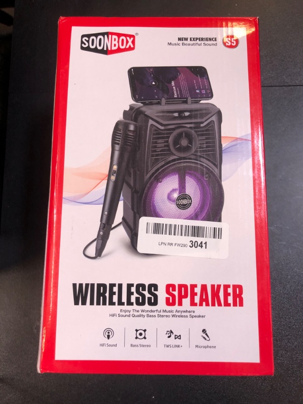 Photo 1 of Singsation Karaoke Machine, 5.0 Portable Bluetooth 4" Speaker Dynamic Loudspeake
