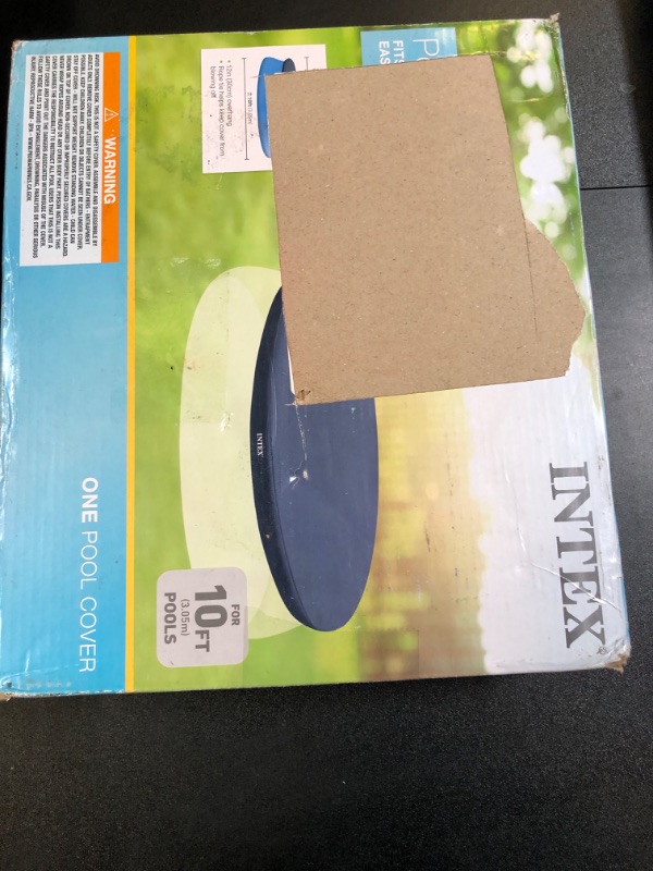 Photo 2 of Intex 10-Foot Round Easy Set Pool Cover 10 ft Easy Set Pool Cover