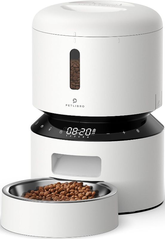 Photo 1 of PETLIBRO Automatic Cat Feeder, Automatic Cat Food Dispenser with Freshness Preservation, Timed Cat Feeders for Dry Food, Up to 50 Portions 6 Meals Per Day, Granary Pet Feeder for Cats/Dogs

