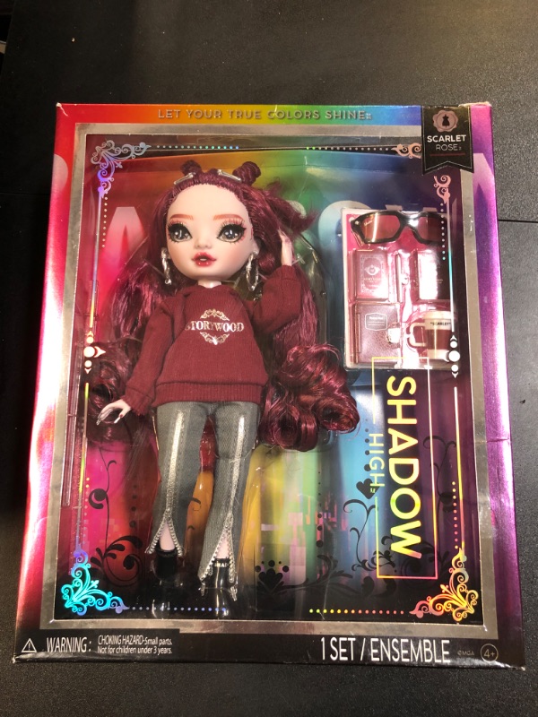 Photo 2 of Rainbow High Shadow High Scarlett - Red Fashion Doll. Fashionable Outfit & 10+ Colorful Play Accessories. Great Gift for Kids 4-12 Years Old & Collectors
