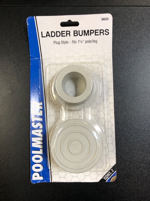 Photo 2 of Poolmaster 36625 2-1/4-Inch Diameter Ladder Bumper Cap Set, Inside Plug Fit, Medium, Neutral