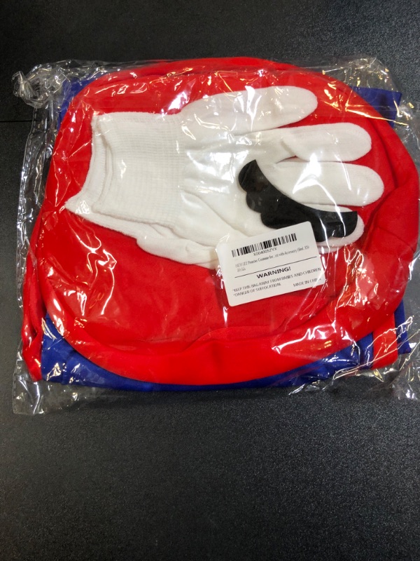 Photo 1 of CONGRU Plumber Costume for Kids-Plumber Costume for Boys Halloween Cosplay Jumpsuit with Hat Mustache Gloves XS