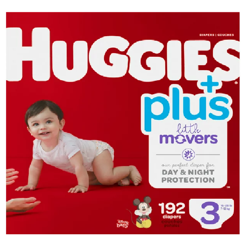Photo 1 of Huggies Plus Diapers Size 3 (16-28 Pounds) 192 Count
