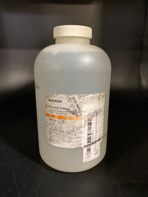 Photo 2 of {EXP 01/03/2026} NA Sterile Saline for Irrigation 1000ml Bottle
