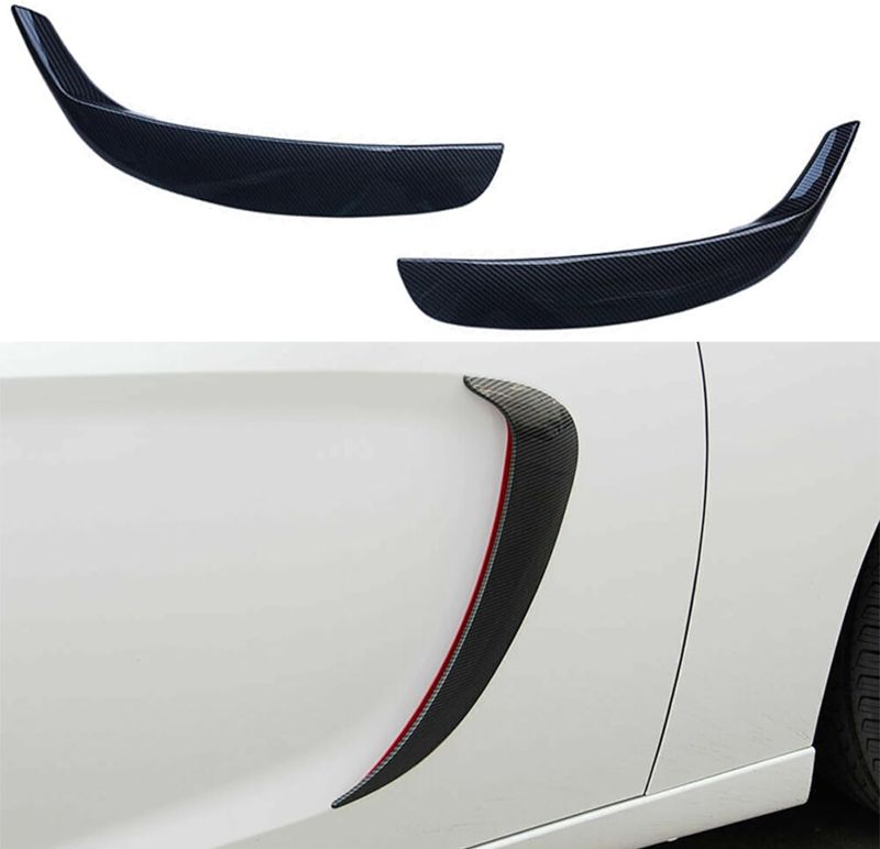 Photo 1 of AOKAILI Front Door Side Fender Scoops Fin Vents Compatible with 2011 2012 2013 2014 2015 2016 21017 2018 Charger 2 Pcs Carbon Fiber Fender Scoops Fin Trims
